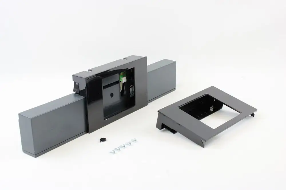 BOSCH Gehäuse für Bedienelement, bestehend aus einem zentralen Element und einer Abdeckung, in schwarzer Farbe, mit schrauben zur Befestigung im Lieferumfang.